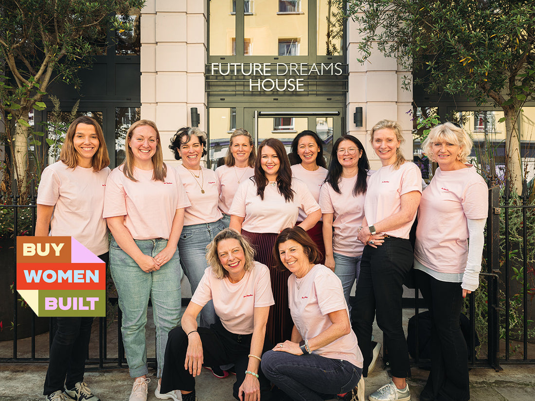 Caboodle's Gillian with Buy Women Built founders for Breast Cancer Awareness campaign