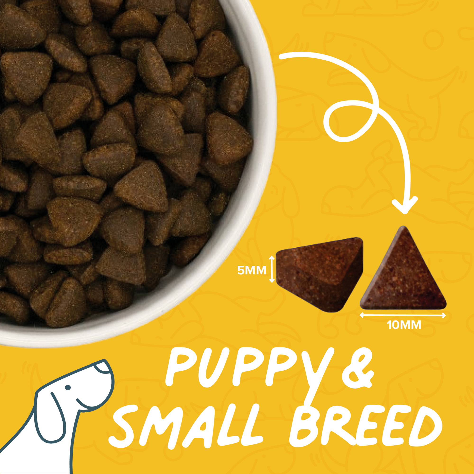 puppy kibble size